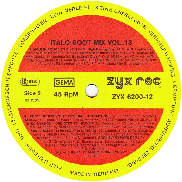 Various - Italo Boot Mix Vol. 13 (12", Mixed) - Image 4