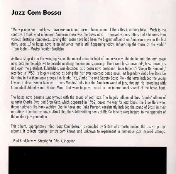 Various - Jazz Com Bossa (CD, Comp) - Image 3