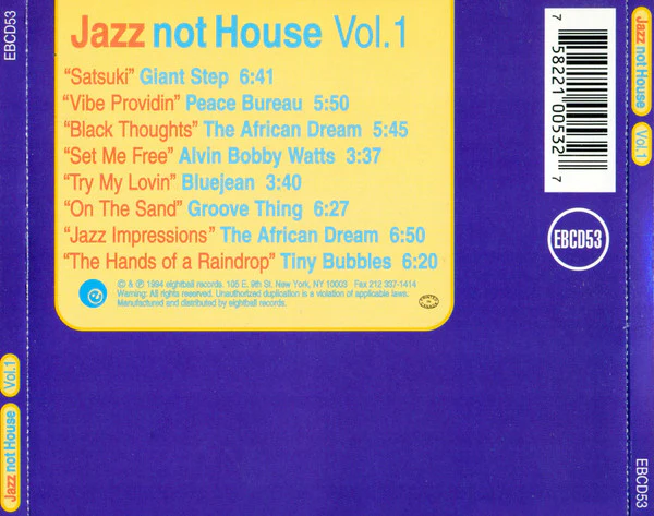 Various - Jazz Not House Vol.1 (CD, Comp) - Image 3