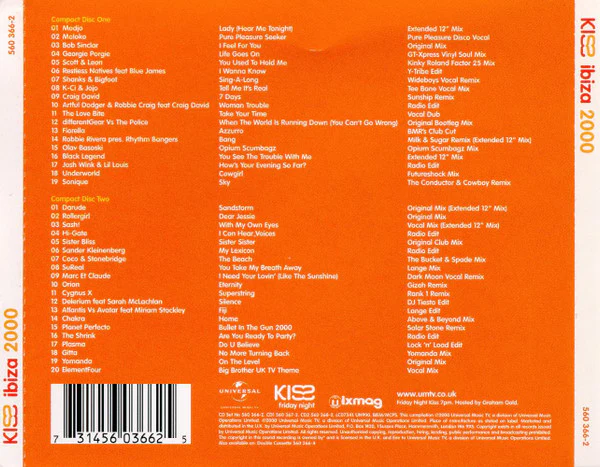 Various - Kiss Ibiza 2000 (2xCD, Comp) - Image 2