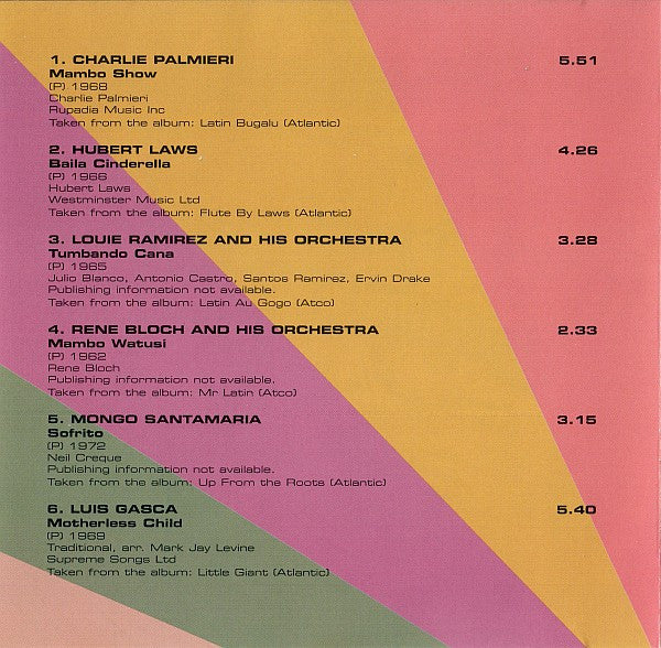 Various - Latin Dance Party (Latin Grooves From The Atlantic And Atco Vaults) (CD, Comp) - Image 2
