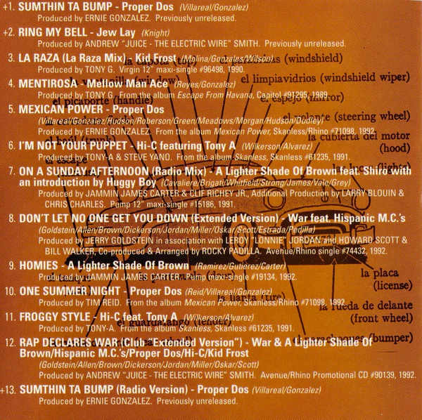Various - Latin Lingo: Hip-Hop From The Raza (CD, Album, Comp, RE, RM) - Image 4