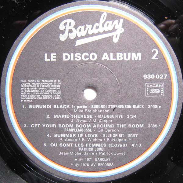 Various - Le Disco Album (LP, Comp, Mixed) - Image 4