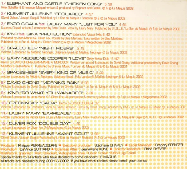 Various - Le Maquis Presents Residence 2002 (CD, Comp) - Image 3