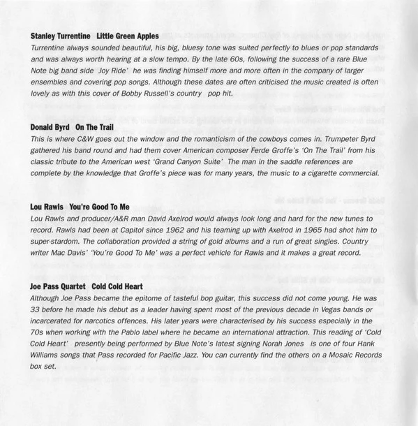 Various - Lonesome And Blue: Blue Note Heads Way Out West (CD, Comp) - Image 4