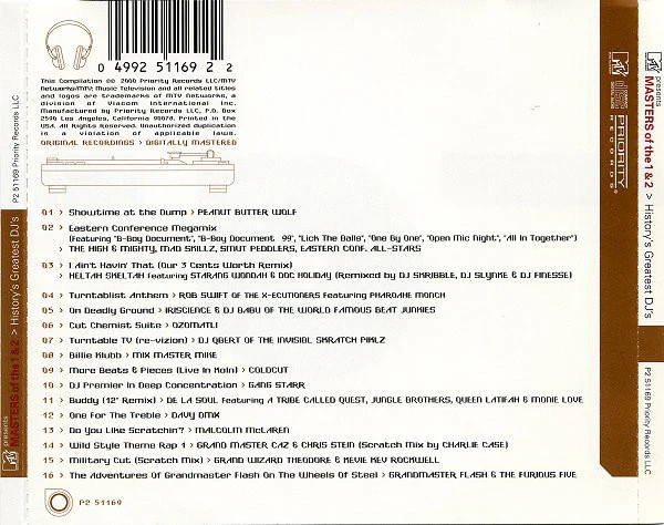 Various - Masters Of The 1 & 2 - History's Greatest DJ's (CD, Comp) - Image 2