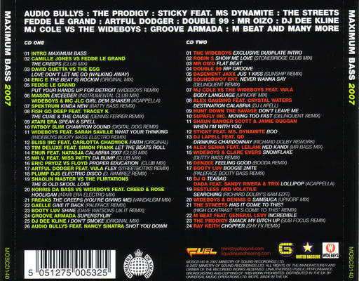 Various - Maximum Bass 2007 (2xCD, Comp, Mixed) - Image 2
