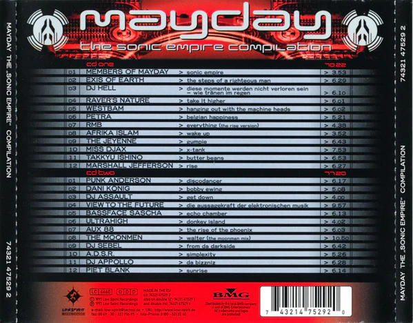 Various - Mayday – The Sonic Empire Compilation (2xCD, Comp) - Image 2