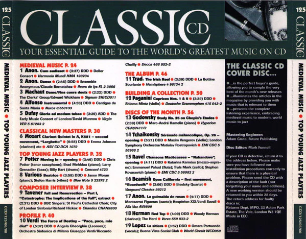 Various - Medieval Music • Top Young Jazz Players (CD, Comp) - Image 2