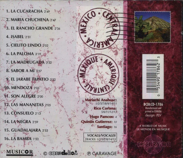 Various - Mexico Central America - Amérique Centrale Mexique (CD, Comp) - Image 2