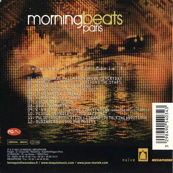 Various - Morning Beats Paris (CD, Comp, Mixed) - Image 2