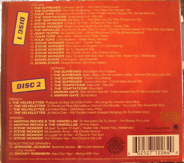 Various - Motown Around The World: The Classic Singles (2xCD, Comp, Ltd) - Image 2