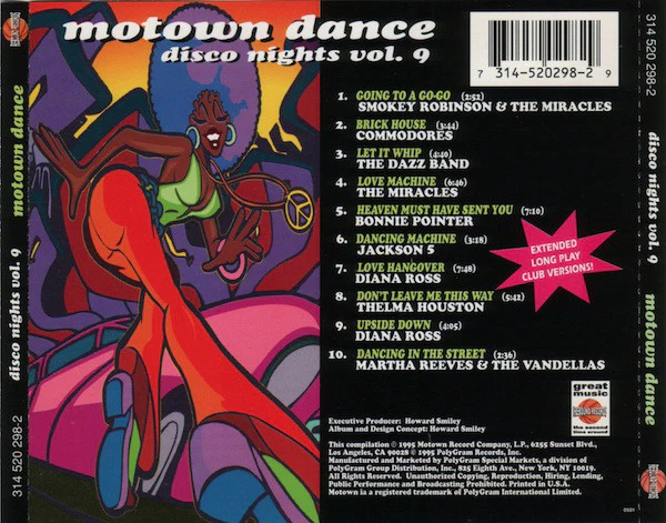Various - Motown Dance (Disco Nights Vol. 9) (CD, Comp) - Image 2