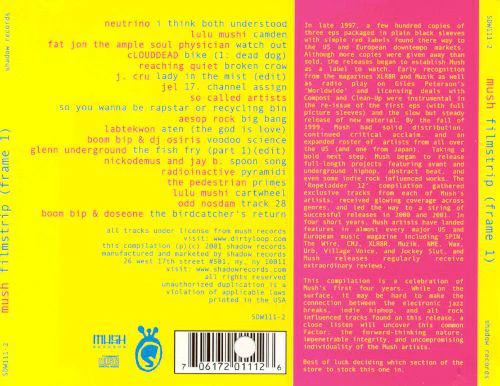 Various - Mush Filmstrip (Frame 1) (CD, Comp) - Image 2