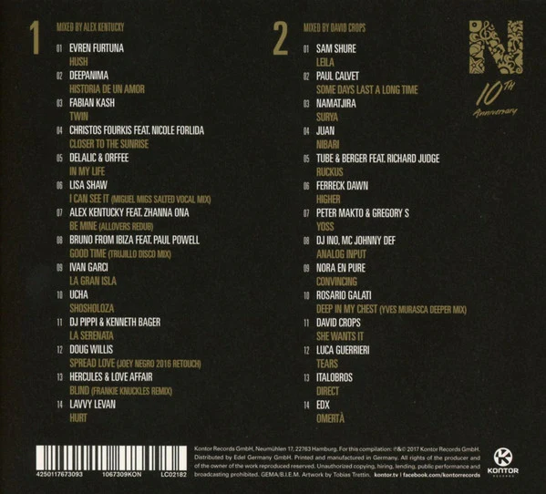 Various - Nassau Beach Club Ibiza 2017 (10th Anniversary Edition) (2xCD, Comp, Mixed) - Image 2