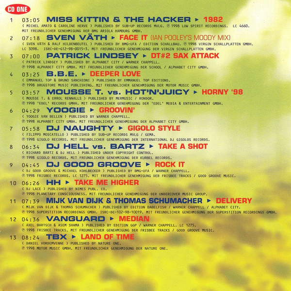 Various - Nature One Festival 98 (CD, Comp + CD, Comp, Mixed) - Image 3