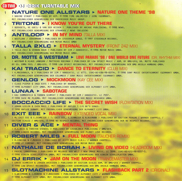 Various - Nature One Festival 98 (CD, Comp + CD, Comp, Mixed) - Image 4