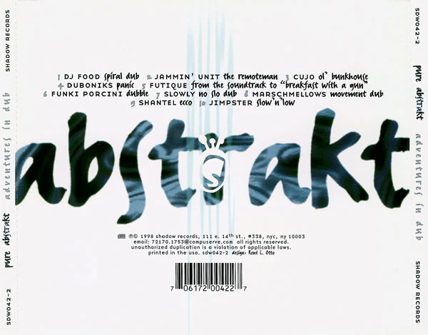 Various - Pure Abstrakt - Adventures In Dub (CD, Comp) - Image 2