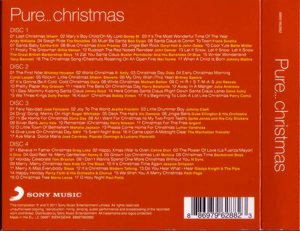 Various - Pure... Christmas (4xCD, Comp) - Image 2