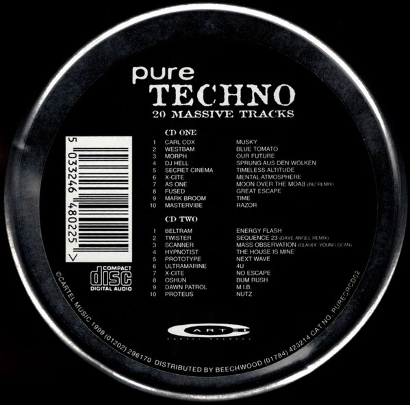 Various - Pure Techno (2xCD, Comp) - Image 2