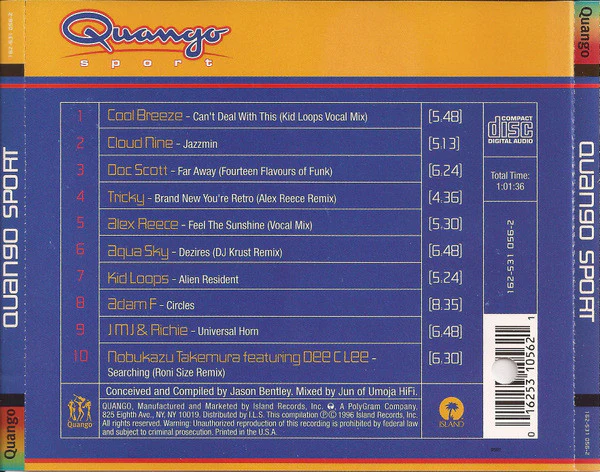 Various - Quango Sport (CD, Mixed) - Image 2