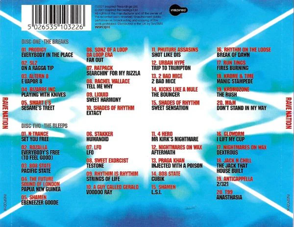 Various - Rave Nation (2xCD, Comp, P/Mixed) - Image 2