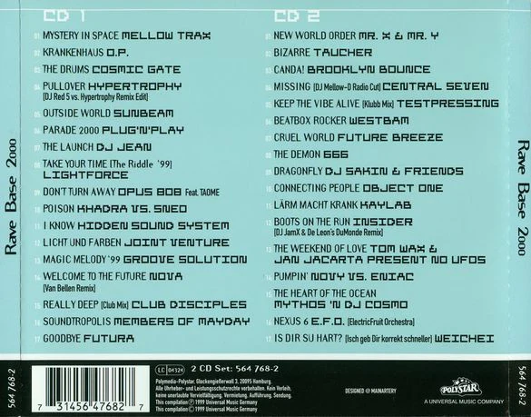 Various - RaveBase 2000 (2xCD, Comp) - Image 2