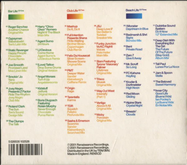 Various - Renaissance Ibiza 2001 (3xCD, Comp, Mixed) - Image 2