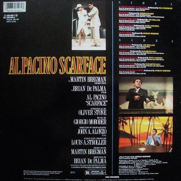 Various - Scarface (Music From The Original Motion Picture Soundtrack) (LP, Album, Comp, RE) - Image 2
