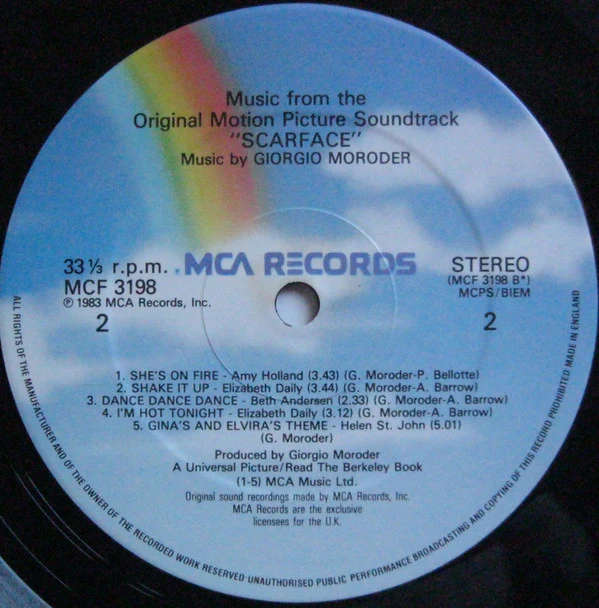 Various - Scarface: Music From The Original Motion Picture Soundtrack (LP, Comp) - Image 4