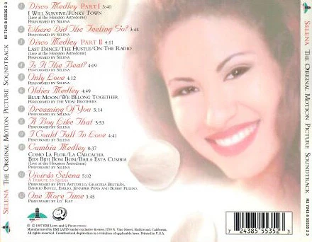 Various - Selena (The Original Motion Picture Soundtrack) (CD, Comp) - Image 2
