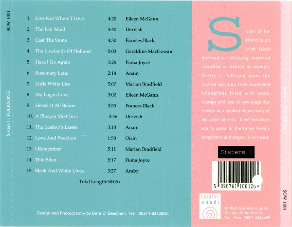Various - Sisters 1: Folksong (CD, Comp) - Image 2