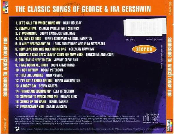 Various - Someone To Watch Over Me (The Classic Songs Of George & Ira Gershwin) (CD, Comp) - Image 2