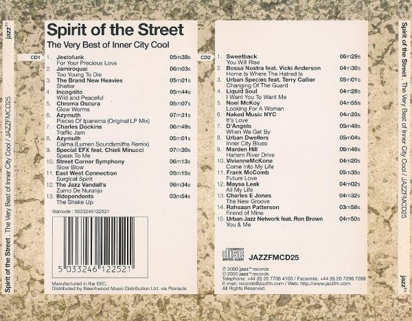 Various - Spirit Of The Street: The Very Best Of Inner City Cool (2xCD, Comp) - Image 2