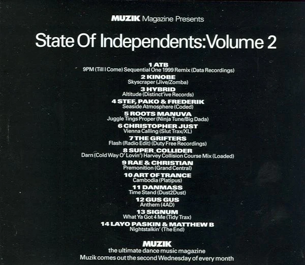 Various - State Of Independents: Volume 2 (CD, Comp, Promo) - Image 2