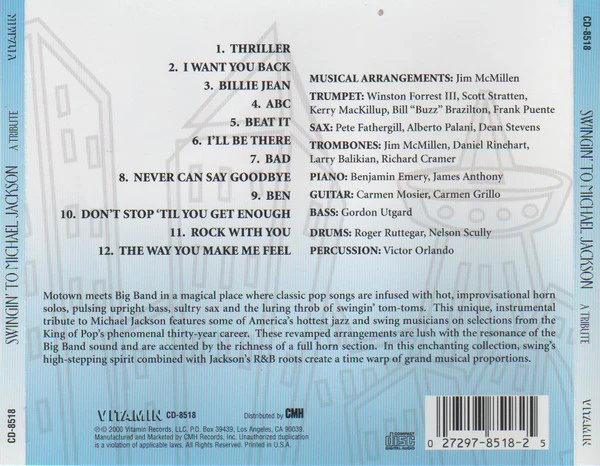 Various - Swingin' To Michael Jackson - A Tribute (CD, Comp) - Image 2