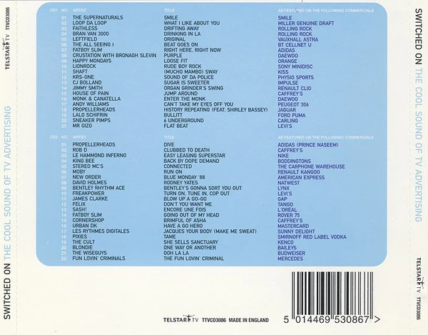 Various - Switched On (The Cool Sound Of TV Advertising) (2xCD, Comp) - Image 2