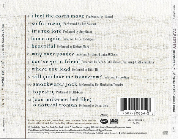 Various - Tapestry Revisited: A Tribute To Carole King (CD, Album) - Image 2