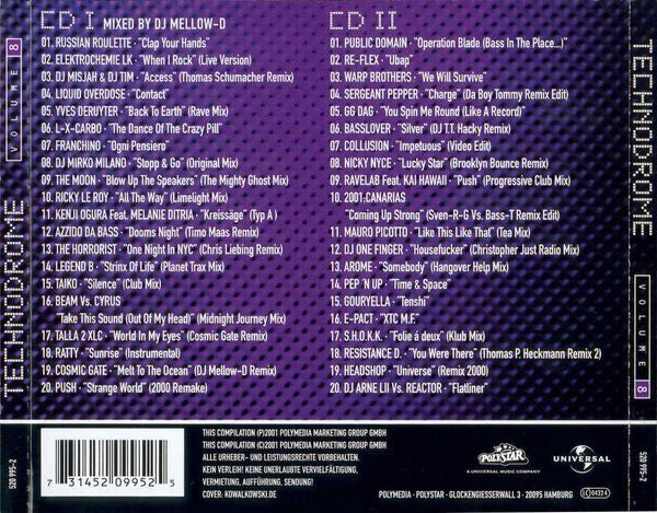 Various - Technodrome Volume 8 (CD, Mixed + CD, Comp) - Image 2