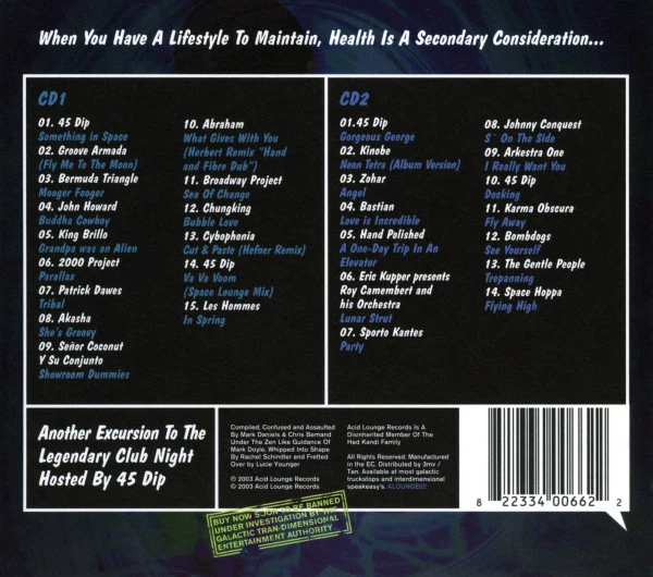 Various - The Acid Lounge In Space (2xCD, Comp, Mixed) - Image 2