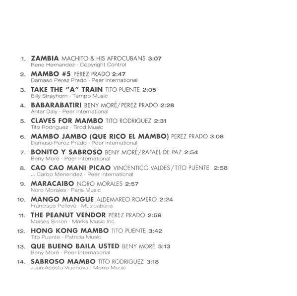 Various - The Best Of Mambo (CD, Comp) - Image 5