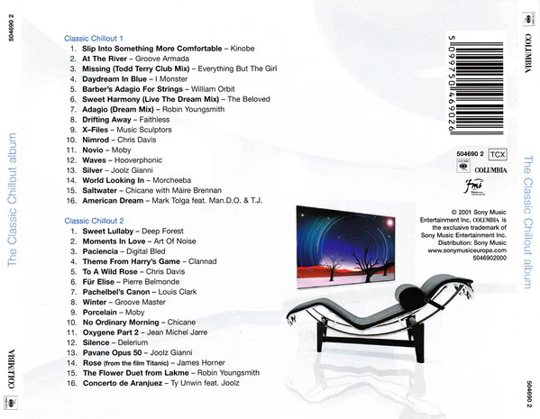 Various - The Classic Chillout Album (2xCD, Comp, P/Mixed) - Image 2