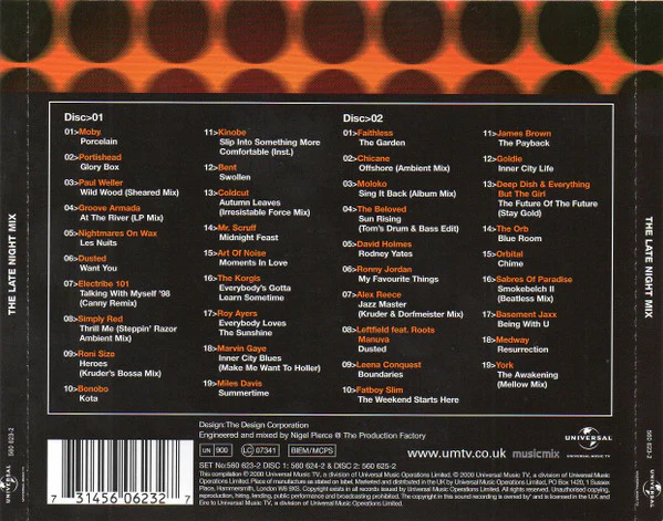 Various - The Late Night Mix (2xCD, Comp, Mixed) - Image 2