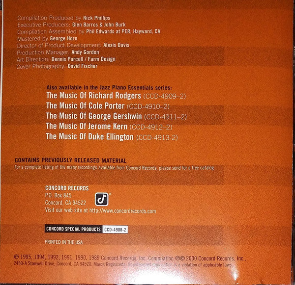 Various - The Music Of Thelonius Monk - Jazz Piano Essentials (CD, Comp, Promo) - Image 5