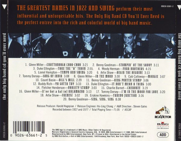 Various - The Only Big Band CD You'll Ever Need (CD, Comp) - Image 2