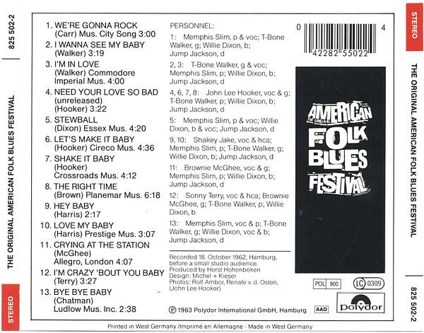Various - The Original American Folk Blues Festival (CD, Album) - Image 2
