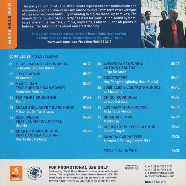 Various - The Rough Guide To Latin Street Party (CD, Comp, Enh, Promo) - Image 2