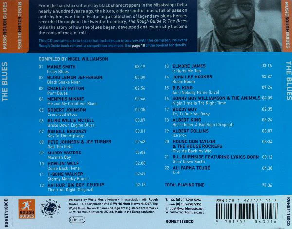 Various - The Rough Guide To The Blues (CD, Comp, Enh) - Image 2