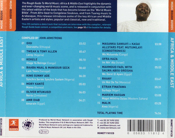 Various - The Rough Guide To World Music: Africa & Middle East (CD, Comp, Enh) - Image 2