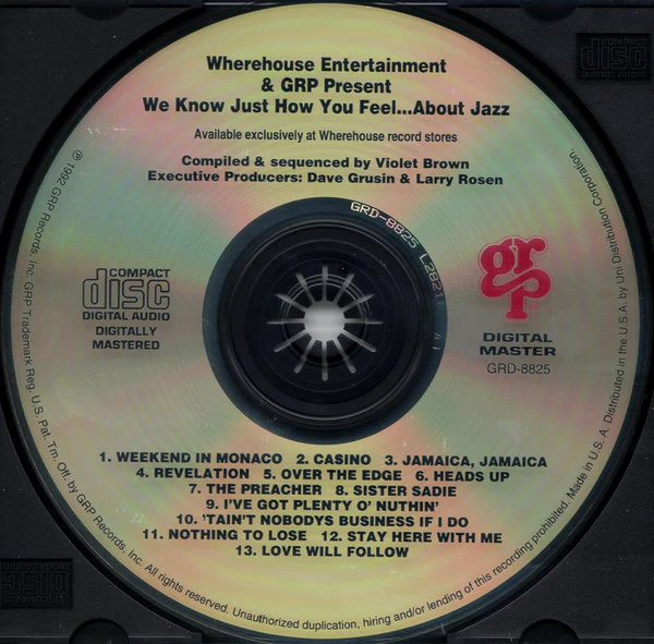 Various - The Wherehouse & GRP Present We Know Just How You Feel ... About Jazz The Jazz Sampler (CD, Comp) - Image 3